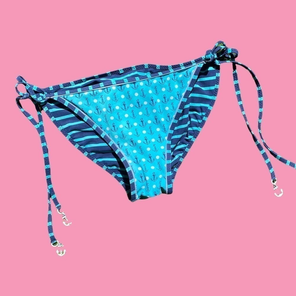 NAUTICAL anchor string bikini bottoms - reversible